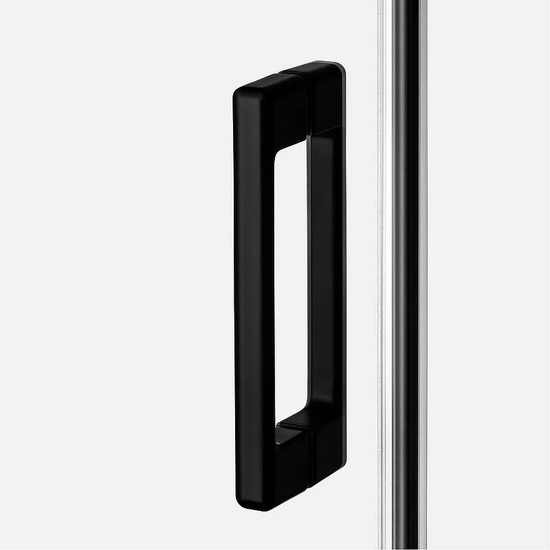 Душевой уголок New Trendy Prime Black 130х90 R D-0323A/D-0129B профиль Черный стекло прозрачное