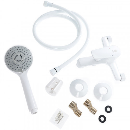 Смеситель для ванны Orange Loop M26-100W Белый на стену