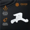 Смеситель для ванны Orange Loop M26-100W Белый на стену