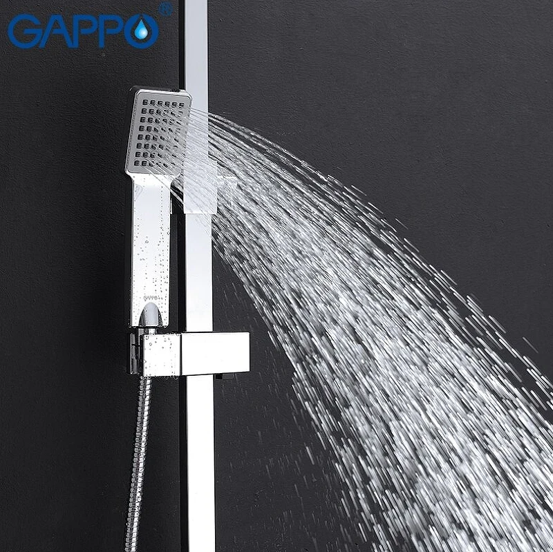 Душевая система Gappo G2408 Хром латунь на стену