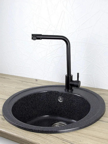 Смеситель для кухни Viko V-4494 Black