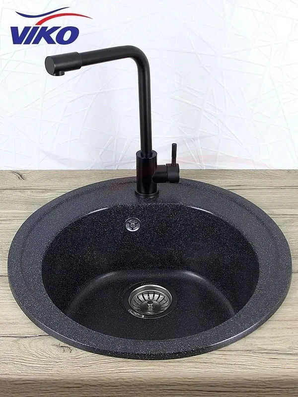 Смеситель для кухни Viko V-4494 Black