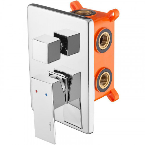 Смеситель для душа Swedbe Platta 5520 Хром латунь встраиваемый