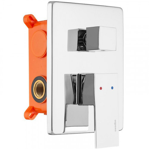 Смеситель для душа Swedbe Platta 5520 Хром латунь встраиваемый