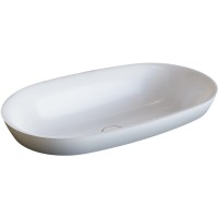 Раковина Salini Marea 64.5 01 1802201M Белая матовая искусственный камень (литьевой мрамор) полувстраиваемая