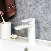 Смеситель для раковины WasserKRAFT Mindel 8503 Белый матовый латунь