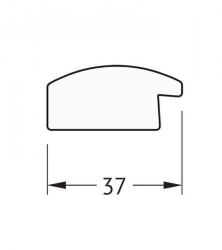Зеркало Evoform Definite 130х70 BY 0751 в багетной раме - Черный дуб 37 мм стекло