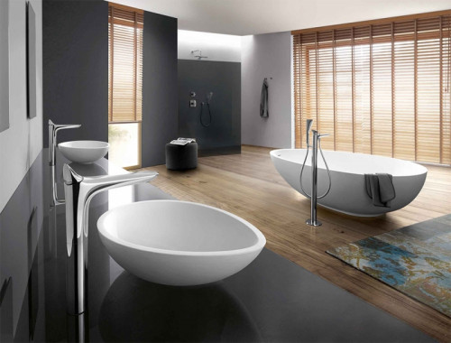 Смеситель для ванны Kludi Ambienta 535900575 Хром латунь на пол