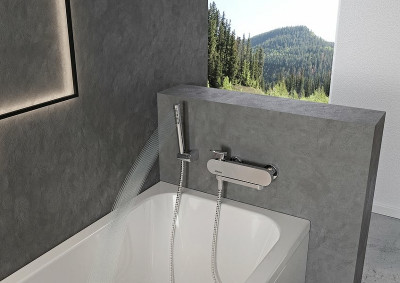 Смеситель для ванны Ravak Chrome CR 022.00/150 X070042 Хром латунь на стену