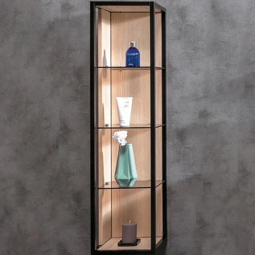 Шкаф пенал Boheme Armadi Art Loft 30 896-L подвесной Light wood МДФ / ЛДСП