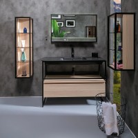 Шкаф пенал Boheme Armadi Art Loft 30 896-L подвесной Light wood МДФ / ЛДСП