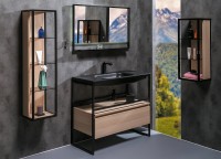 Шкаф пенал Boheme Armadi Art Loft 30 896-L подвесной Light wood МДФ / ЛДСП