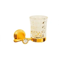 Стакан для зубных щеток Boheme Chiaro 10504 Золото