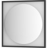 Зеркало Defesto Eclipce 70х70 DF 2232 с подсветкой 15W-3000К/в багетной раме/Без выключателя/Теплый белый свет/Черная рама