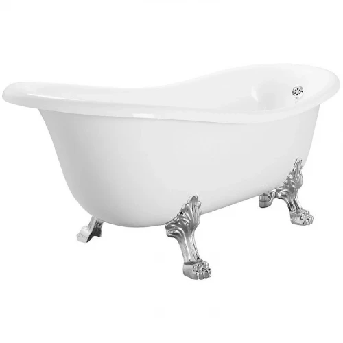 Ванна из искусственного камня Migliore Bella 170x80 26917 ножки Leone Standart Хром