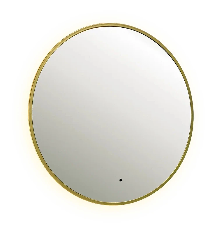 Зеркало Dreja Shine 80 99.2049 с подсветкой цвет Золото