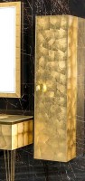 Шкаф пенал Boheme Armadi Art Lucido 35 772-Foil подвесной Поталь МДФ / ЛДСП