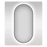 Зеркало Wellsee 7 Rays' Spectrum 50 172201890-172201900 с подсветкой цвет Черный матовый с сенсорным выключателем