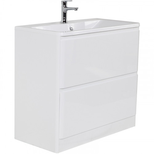 Тумба под раковину BelBagno 80 ALBANO-800-2C-PIA-BL Bianco Lucido МДФ / ЛДСП