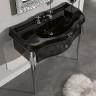 Раковина Kerasan Retro 100 105004 nero*1 Черная блестящая фарфор подвесная