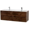 Тумба под раковину BelBagno Etna 140 ETNA-1400-4C-SO-2-RW подвесная Rovere Moro МДФ / ЛДСП