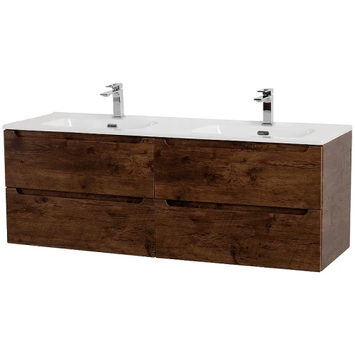 Тумба под раковину BelBagno Etna 140 ETNA-1400-4C-SO-2-RW подвесная Rovere Moro МДФ / ЛДСП