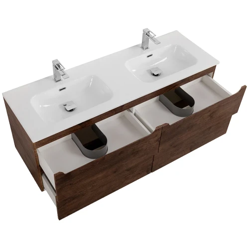 Тумба под раковину BelBagno Etna 140 ETNA-1400-4C-SO-2-RW подвесная Rovere Moro МДФ / ЛДСП