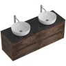 Тумба под раковину BelBagno Etna 140 ETNA-1400-4C-SO-2-RW подвесная Rovere Moro МДФ / ЛДСП
