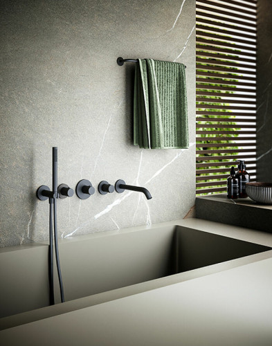 Смеситель для ванны Paffoni Modular Box MDE001CR с термостатом Хром латунь встраиваемый