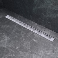 Душевой лоток AM.PM PrimeFlow 80 W02SC-P11-080-01SB с решеткой Хром матовый Cut Gradient