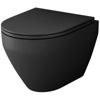Унитаз AM.PM Spirit V2.0 C701700MBSC подвесной Черный матовый с сиденьем микролифт фарфор подвесной