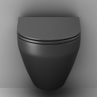 Унитаз AM.PM Spirit V2.0 C701700MBSC подвесной Черный матовый с сиденьем микролифт фарфор подвесной