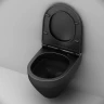 Унитаз AM.PM Spirit V2.0 C701700MBSC подвесной Черный матовый с сиденьем микролифт фарфор подвесной