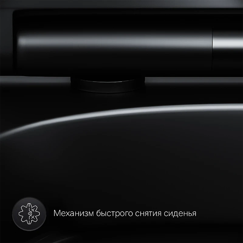 Унитаз AM.PM Spirit V2.0 C701700MBSC подвесной Черный матовый с сиденьем микролифт фарфор подвесной