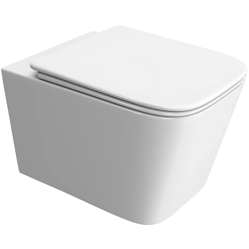 Унитаз BelBagno Due-Tor BB5171CH-TOR/SC подвесной с сиденьем Микролифт фаянс подвесной