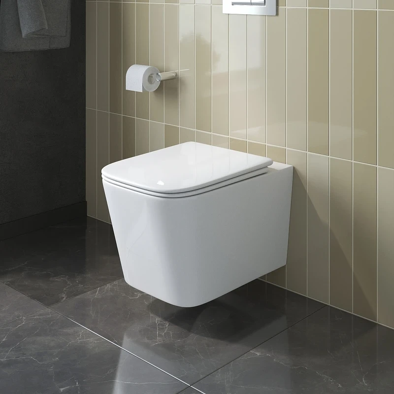 Унитаз BelBagno Due-Tor BB5171CH-TOR/SC подвесной с сиденьем Микролифт фаянс подвесной
