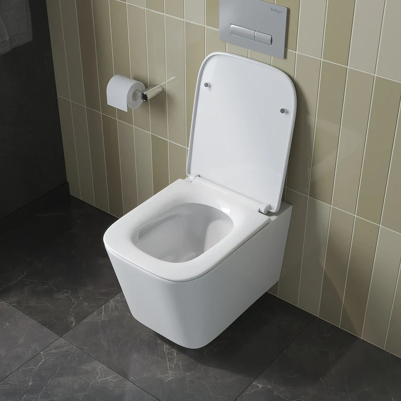 Унитаз BelBagno Due-Tor BB5171CH-TOR/SC подвесной с сиденьем Микролифт фаянс подвесной