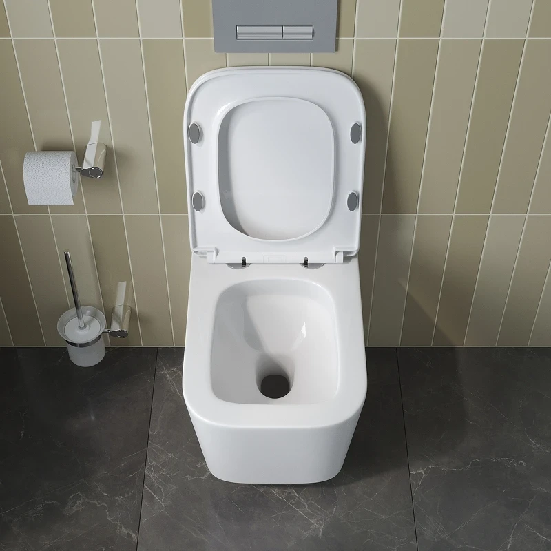 Унитаз BelBagno Due-Tor BB5171CH-TOR/SC подвесной с сиденьем Микролифт фаянс подвесной