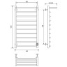 Электрический полотенцесушитель Comfysan Scola EC-10 100x50 016746 с полкой Хром