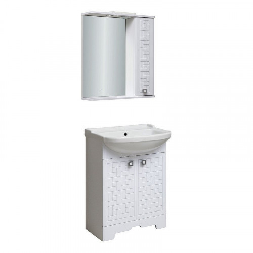 Тумба под раковину Runo Авила 60 00000001045 Белая МДФ / ЛДСП