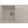 Кухонная мойка Ulgran Quartz Prima 750-02 Лен искусственный камень (литьевой мрамор) встраиваемый