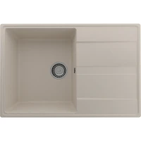 Кухонная мойка Ulgran Quartz Prima 750-02 Лен искусственный камень (литьевой мрамор) встраиваемый