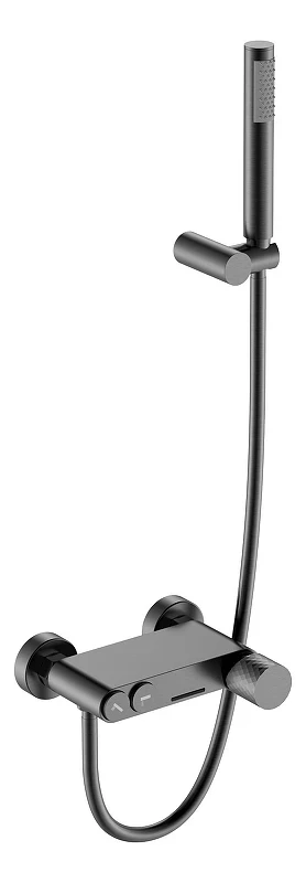 Смеситель для ванны Boheme Stick 123-GM цвет Оружейная сталь