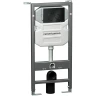 Комплект унитаза с инсталляцией Ceramicanova Play CN3001_1001B_1000 с сиденьем Микролифт и Черной матовой клавишей смыва фаянс подвесной