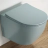 Унитаз CeramaLux 2197MLG подвесной Зеленый матовый с сиденьем Микролифт фаянс подвесной