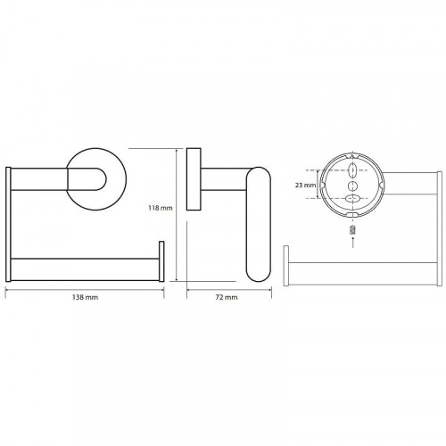 Держатель туалетной бумаги Bemeta Obla 165112222 Хром