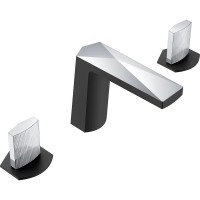 Смеситель для раковины Boheme Venturo 150-BCR-TOUCH Черный матовый Хром латунь