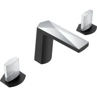 Смеситель для раковины Boheme Venturo 150-BCR-TOUCH Черный матовый Хром латунь