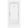 Ванна из искусственного камня Delice Diapason 155х70 DLR330067R-M цвет Белый матовый с ручками Хром
