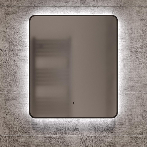 Зеркало Mixline Инканто 60 553343 с подсветкой с бесконтактным выключателем цвет Черный